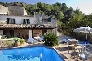 Outdoor pool - CASA CAMPO, swimming pool, WIFI, close to town center: 800 m, beautiful view, quiet location (Pollenca)