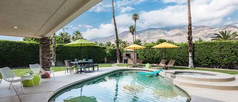 A heated pool