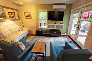 Smart TV, DVD player, video library