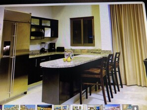 Fridge, microwave, dishwasher, coffee/tea maker