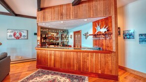 Bar (on property) - Cape Rosier, Maine 6 bedroom estate on Penobscot Bay. West views over Camden the hills (Brooksville)