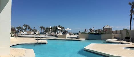 A heated pool