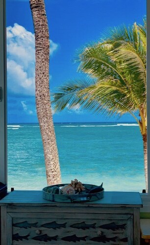 Henkeäsalpaava merinäköala Rantamökki