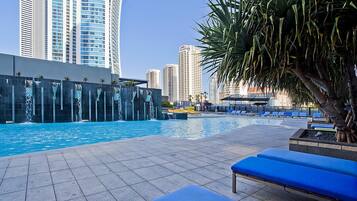 Indoor pool, outdoor pool