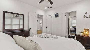 2 bedrooms, in-room safe, iron/ironing board, WiFi