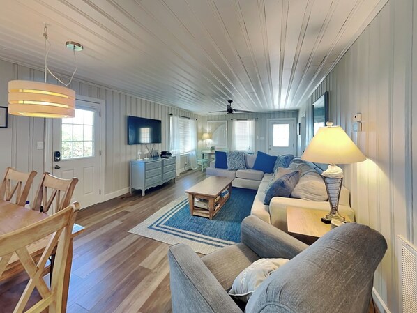 Televisión y reproductor de DVD 