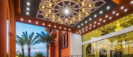 Majoituspaikan sisäänkäynti