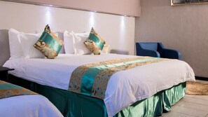 Biancheria da letto di alta qualità, materassi in memory foam, minibar