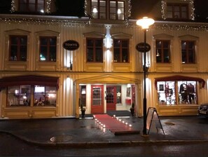 Front of property – evening/night