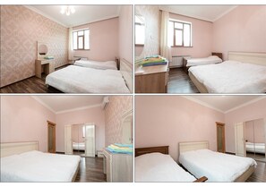 4 chambres, fer et planche Ă repasser, Wi-Fi, draps fournis