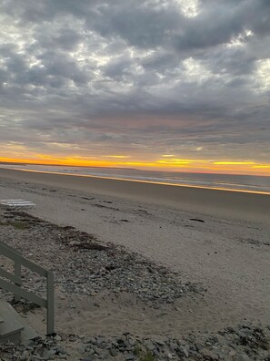 A beach with a cloudy sky and a sunset. - Modern house at Wells Beach - Available Winter Rentals Off Season-reduce rate. (Wells)