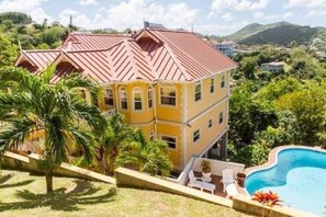 Outdoor pool - Paradise Cove Villa- Apartment Deck Lodge, Ocean View (Gros Islet)