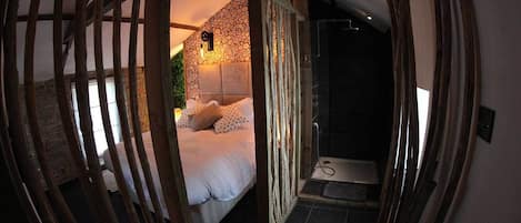 Premium bedding, down duvets, individually decorated