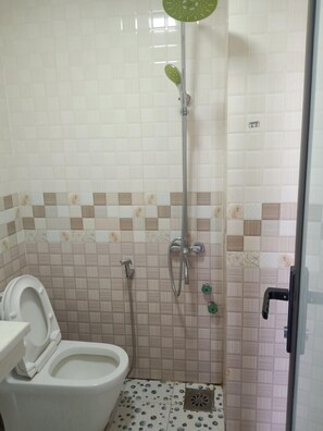 Regadera, amenidades de baño gratuitas, secadora de cabello, pantuflas 