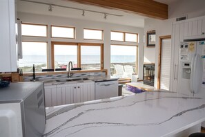 Fridge, microwave, stovetop, dishwasher - Sunny Spot is a unique Oceanfront cottage in Frisco! (FRISCO)