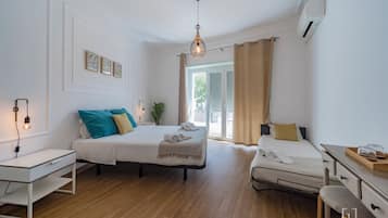 Family Room, Shared Bathroom | 1 bedroom, hypo-allergenic bedding, memory-foam beds, blackout curtains