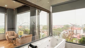 Bañera y ducha independientes, cabezal de ducha tipo lluvia