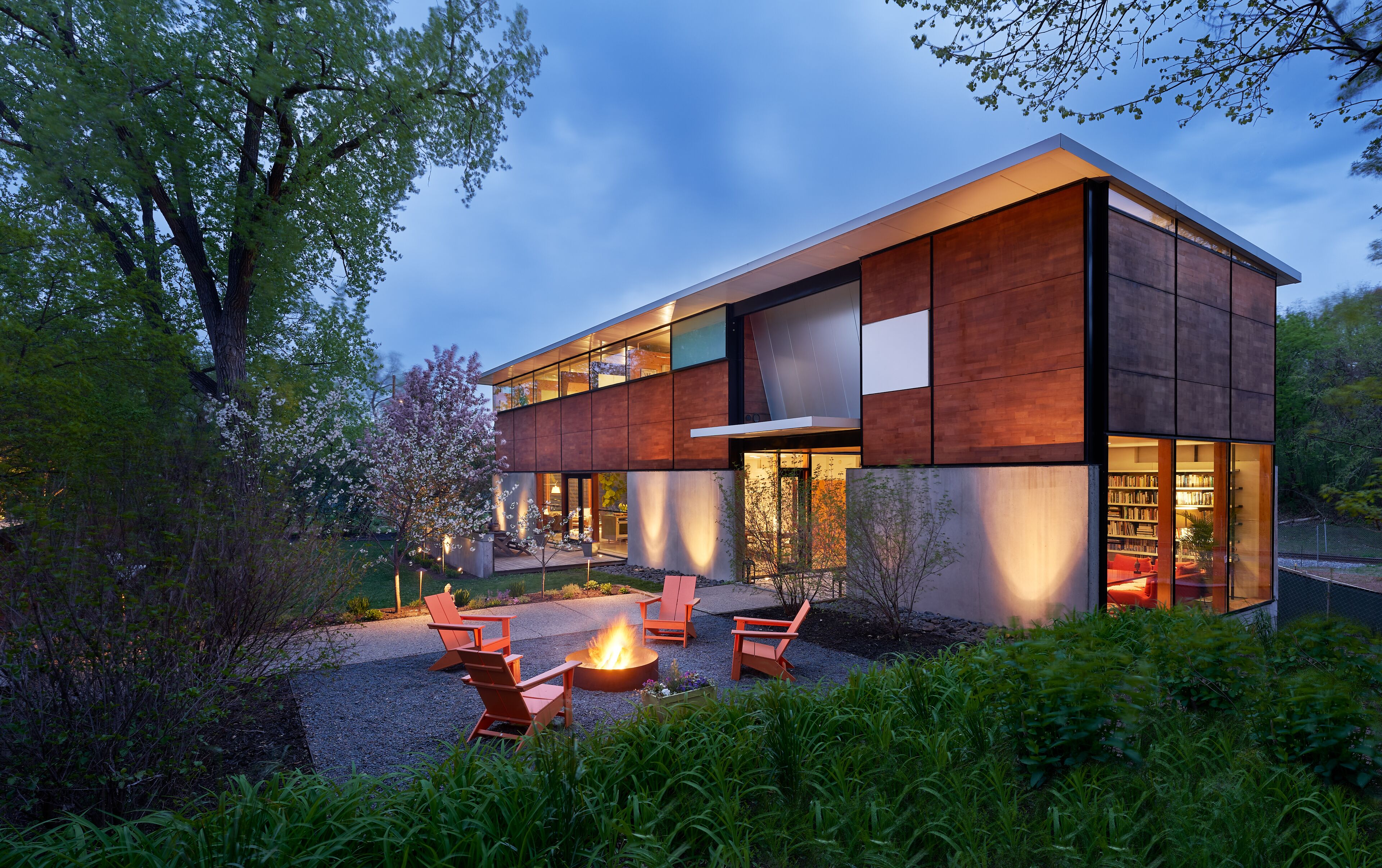 Dwell Magazine home minutes from downtown Minneapolis but next to Cedar Lake.