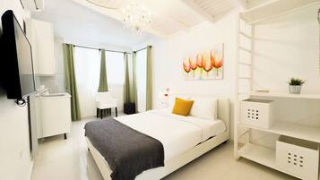 Svit Comfort - 1 queensize-säng | 1 sovrum, minibar, strykjärn/strykbräda och gratis wi-fi