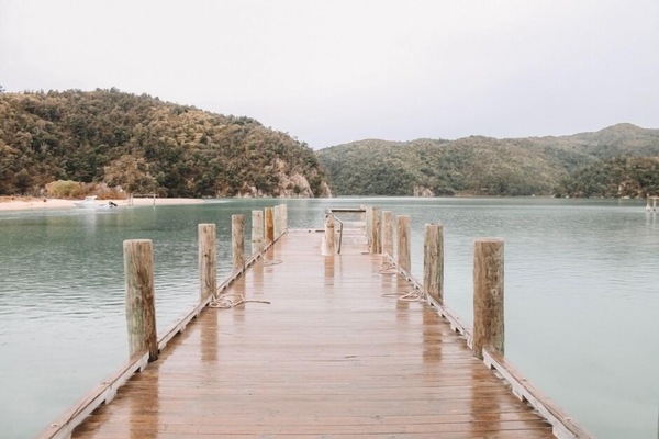Jetty ,overlooking lagoon