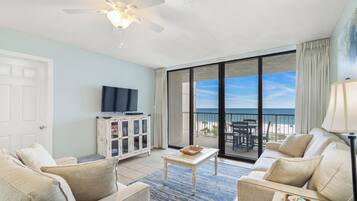Smart TV, DVD player, books