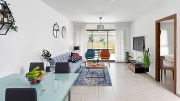 Comfort-Apartment | Wohnbereich | Flachbildfernseher
