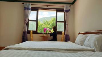 Quadruple Room, Mountain View | Minibar, blackout drapes, rollaway beds, free WiFi