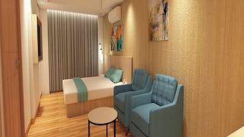 1 bedroom, premium bedding, pillow-top beds, desk