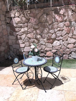 Comfort Studio | Terrace/patio - New Cozy Suite W Garden 300M From Beach (Eilat)