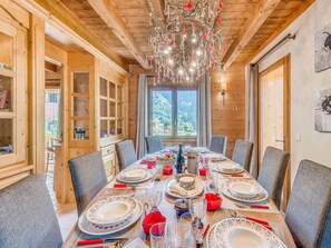 Dining - High-end family chalet with sauna and private parking (Champagny-en-Vanoise)