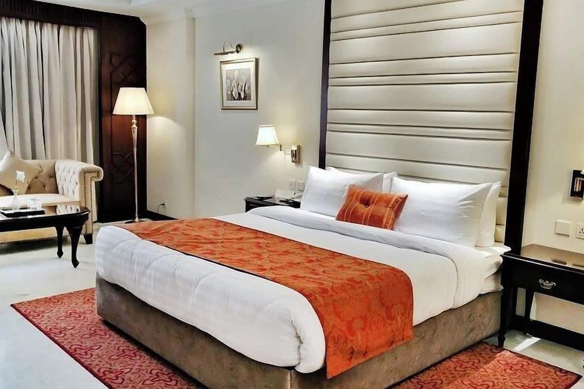 Down duvets, minibar, in-room safe, desk