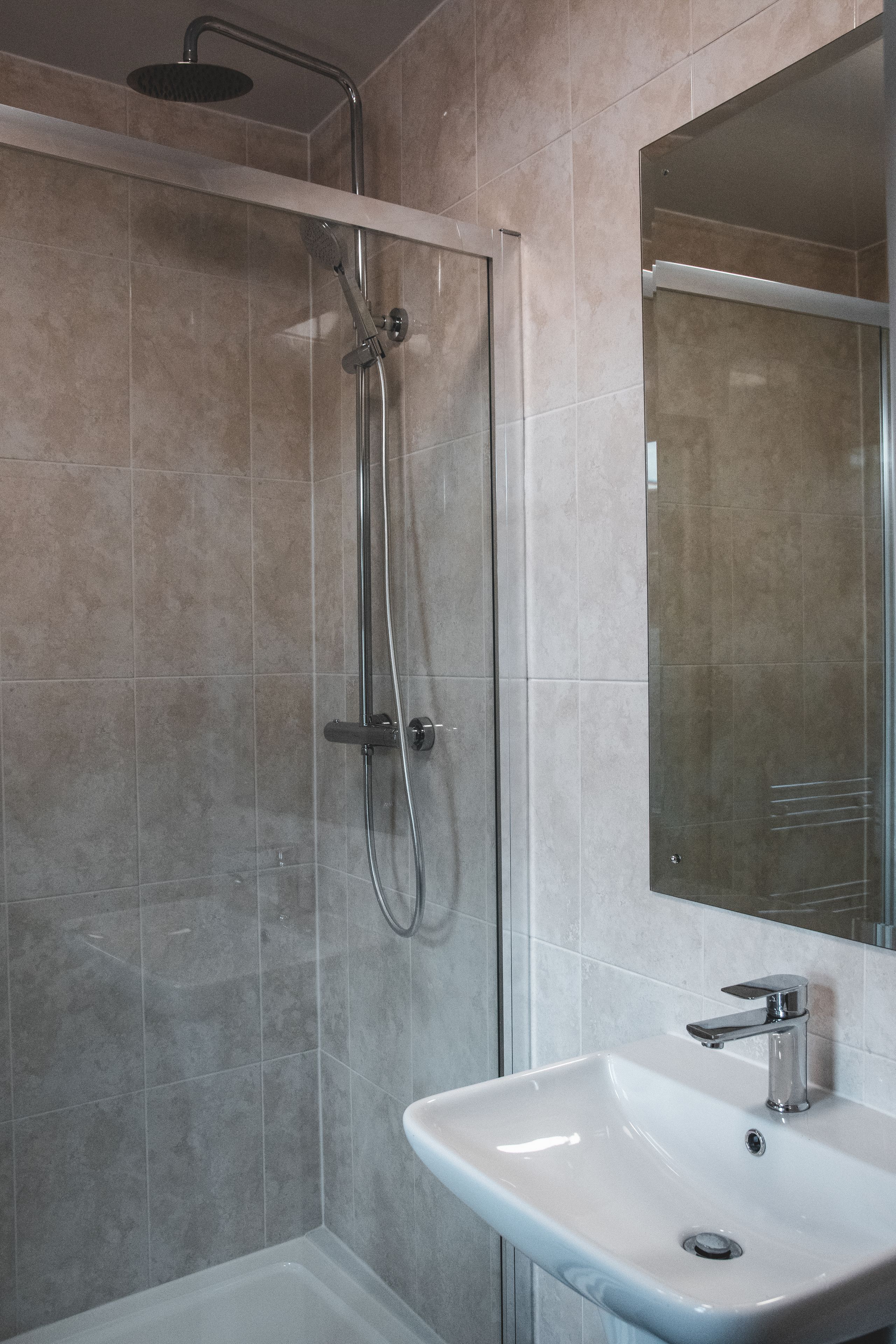 basic single room | bathroom | free toiletries, hair dryer, towels, soap