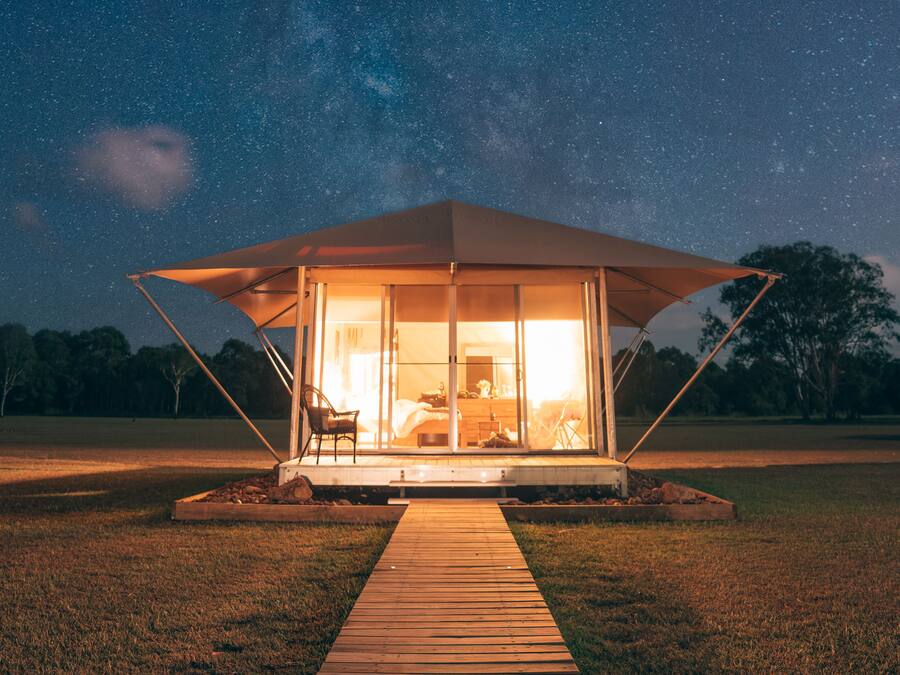 Paperbark Glamping Tent | Terrace/patio