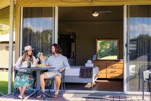 Paperbark Glamping Tent | Terrace/patio