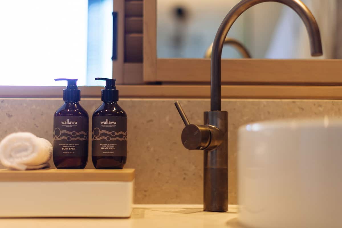 shower, rainfall showerhead, hair dryer, bathrobes