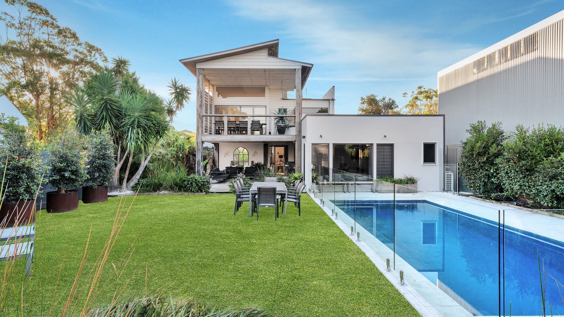 A heated pool
