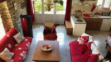 Télévision, cheminée