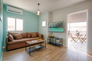 Apartamento exclusivo, sacada | Vista do quarto