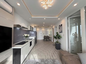 Apartment, 2 Bedrooms, Sea View | Living area | Flat-screen TV - Da nang Daisy Apartment (Da Nang)