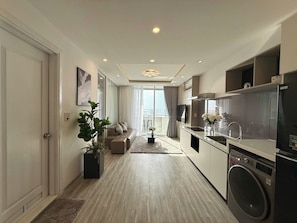 Apartment, 2 Bedrooms, Sea View | Living area | Flat-screen TV - Da nang Daisy Apartment (Da Nang)
