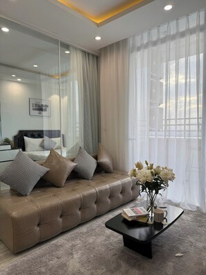 Apartment, 2 Bedrooms, Sea View | Living area | Flat-screen TV - Da nang Daisy Apartment (Da Nang)