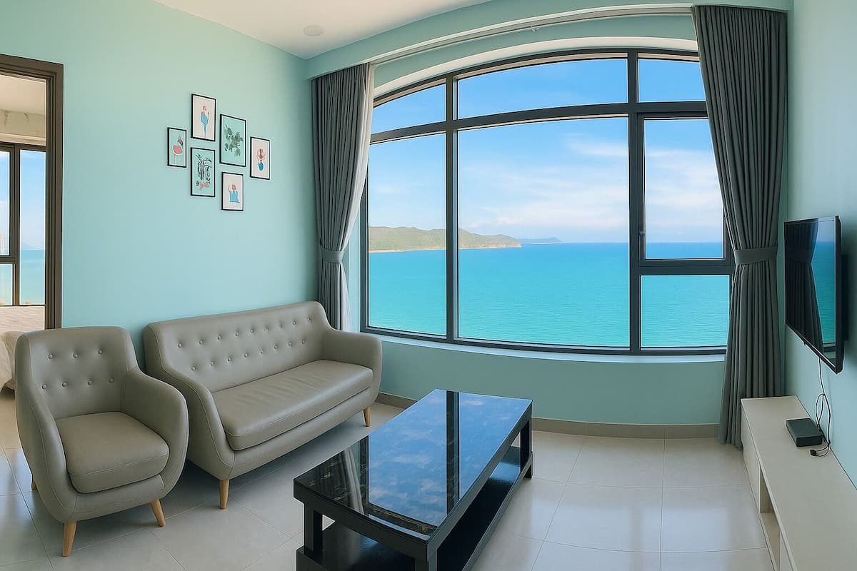 Panoramic Apartment, 2 Bedrooms | Living room