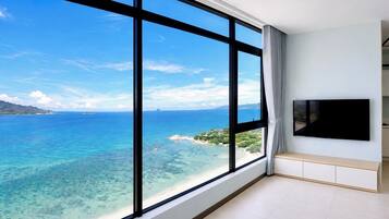 Panoramic Apartment, 2 Bedrooms | 2 bedrooms, premium bedding, pillow-top beds, desk
