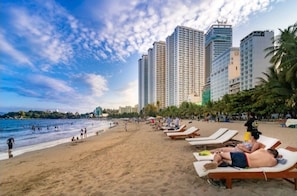 Beach nearby, white sand