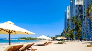 Beach nearby, white sand