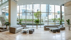 Sitteområde i lobbyen