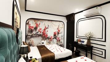 Minibar, individually furnished, desk, laptop workspace