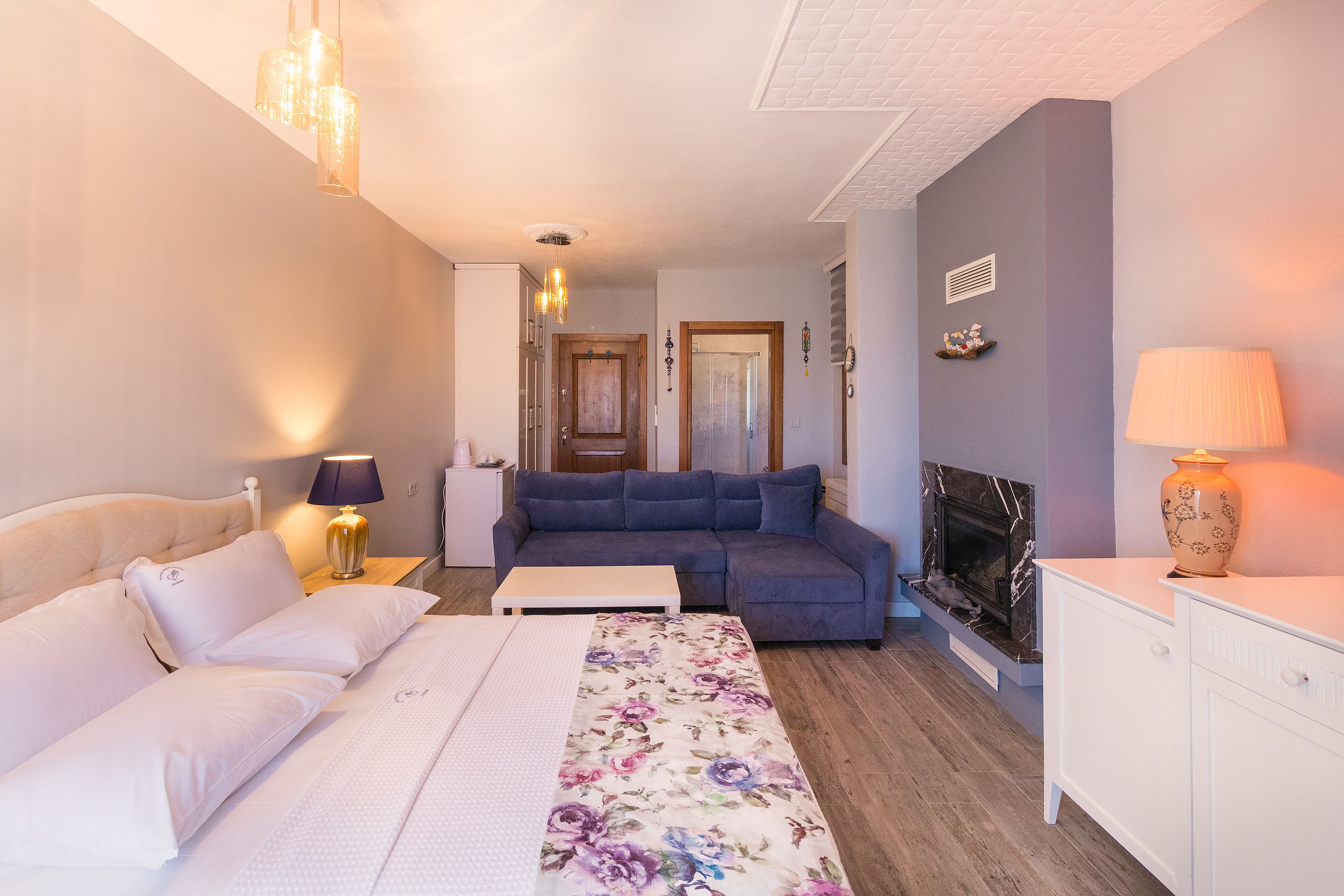 Habitación de lujo (Zeytin) | Sábanas de algodón egipcio y ropa de cama de alta calidad