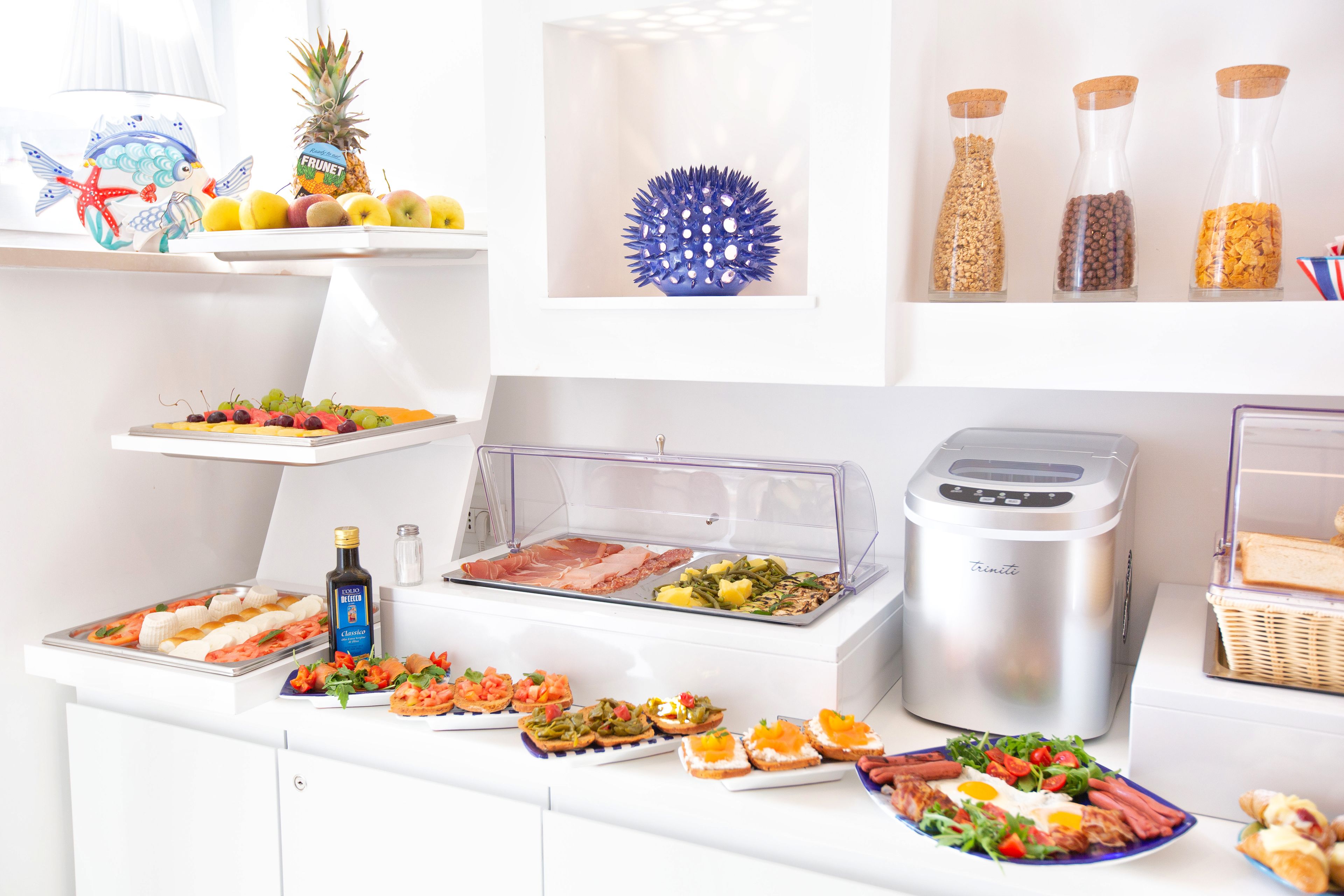 Free daily self-service breakfast 