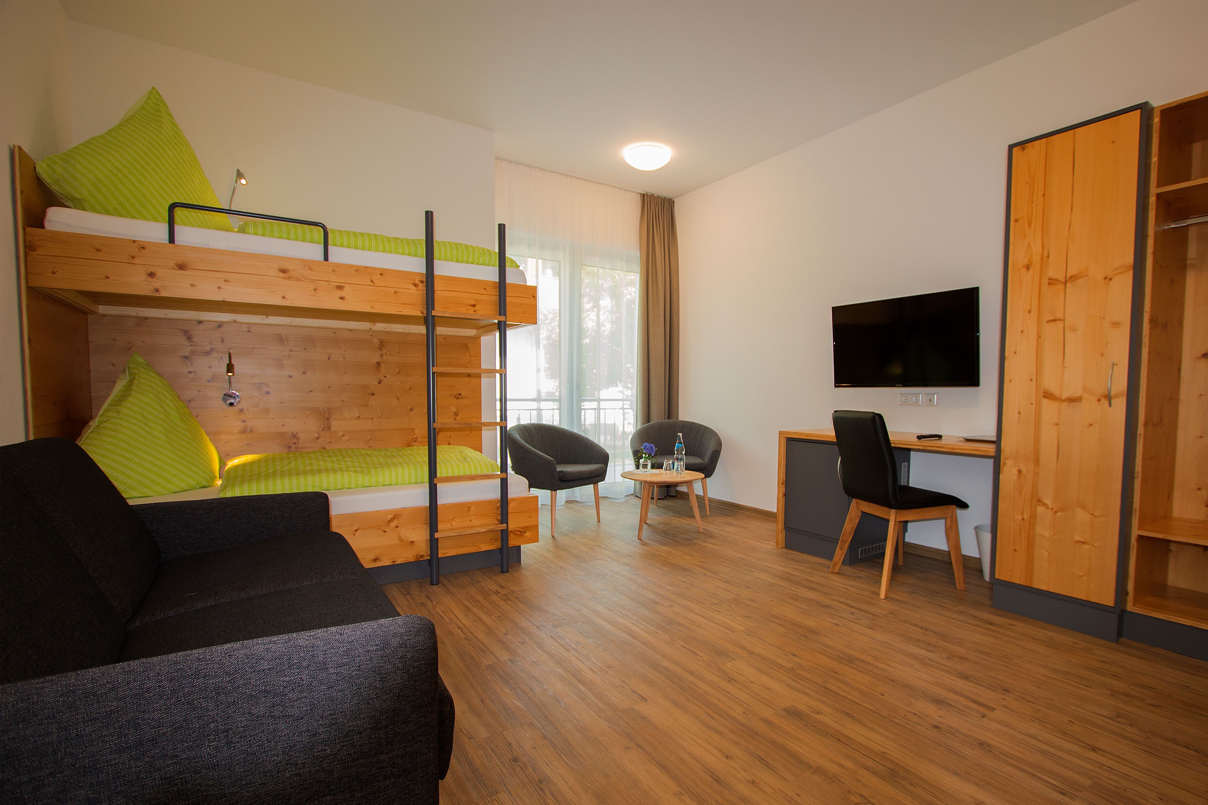 Superior-Family Room | Hypo-allergenic bedding, minibar, desk, laptop workspace